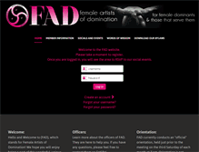 Tablet Screenshot of fad-nc.org